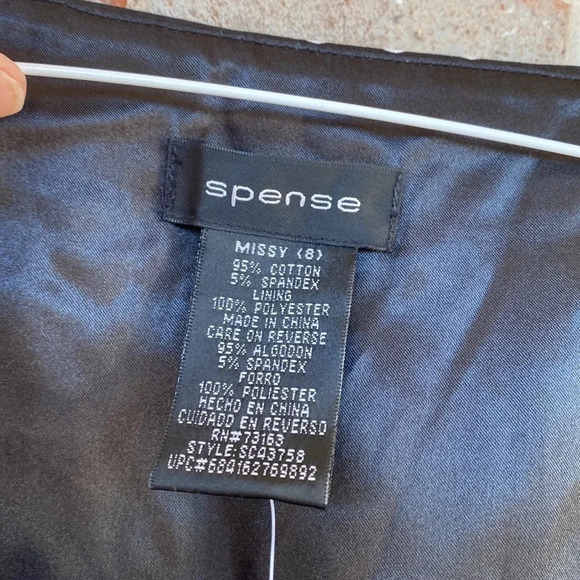 Spense Black White Polka Dot Wrap Bodice Sleeveless Dress - Picture 4 of 7